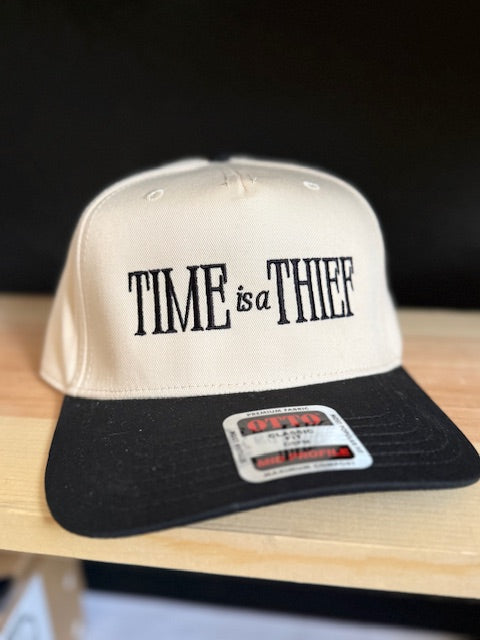 Time is a Thief Embroidered Snapback