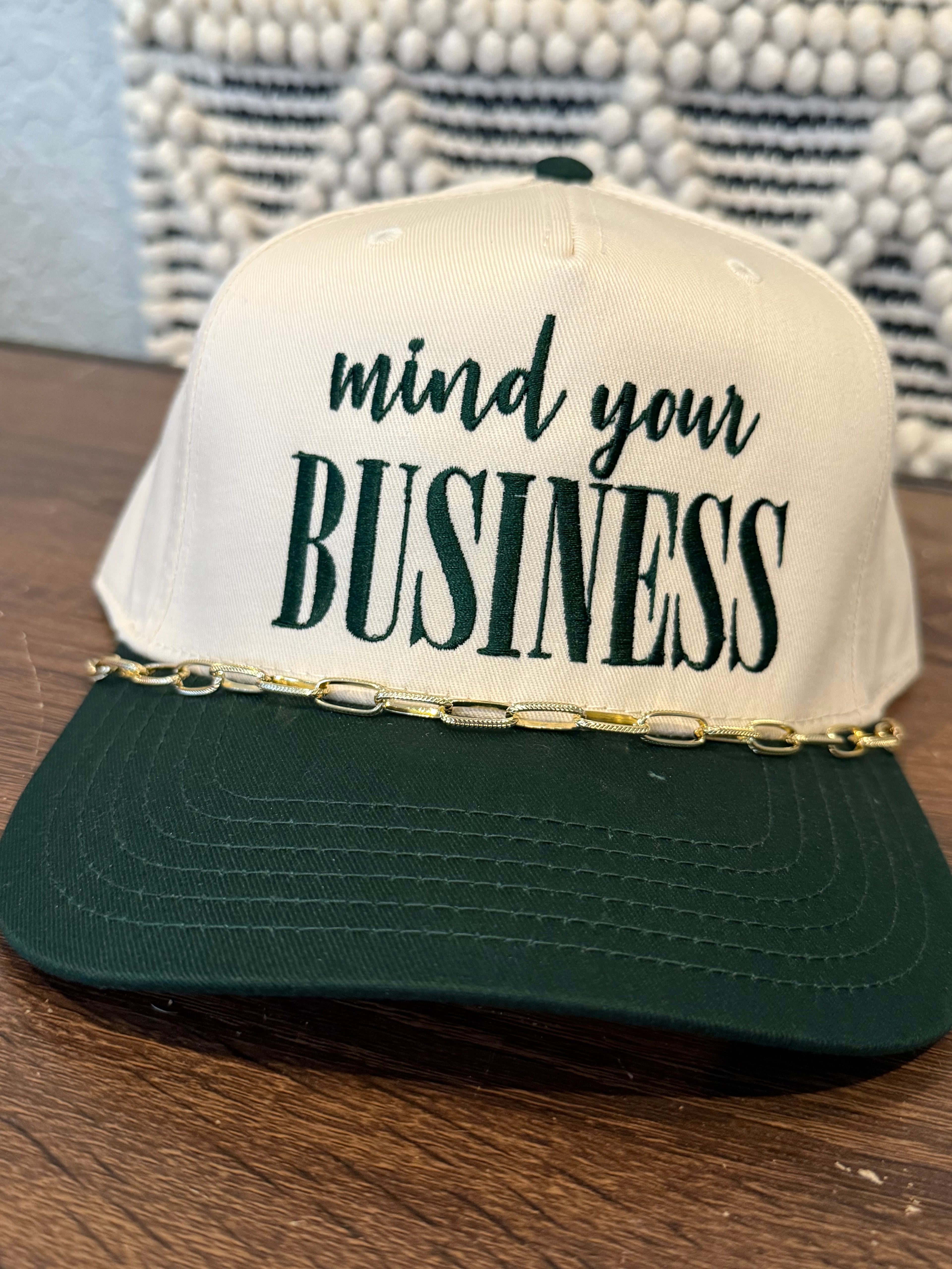 Mind your Business Embroidered Snapback